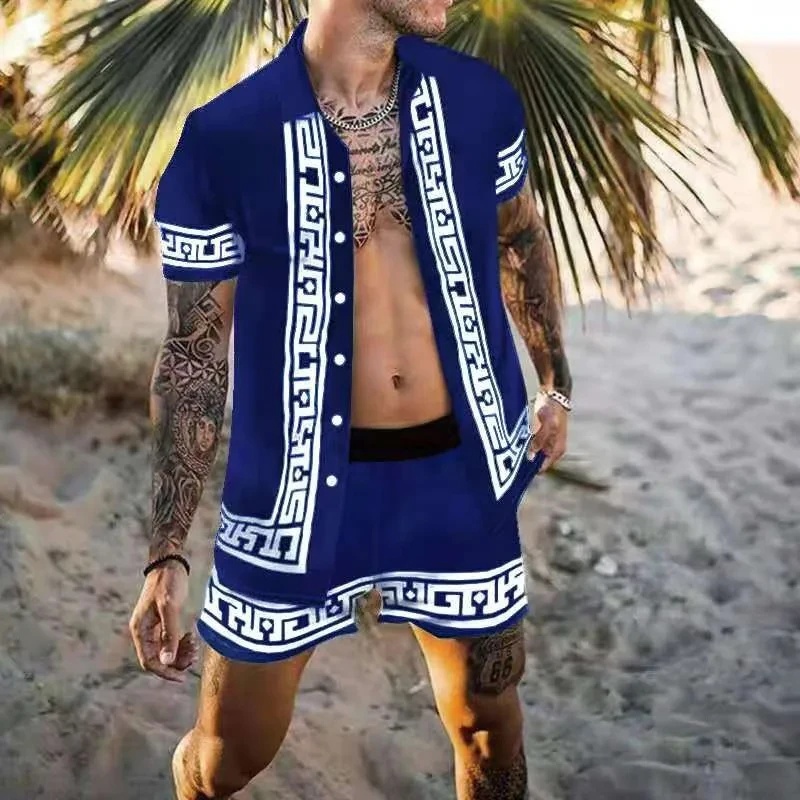 Conjunto de Verão Masculino co - Men'S Fashion And Style avaliação e preço