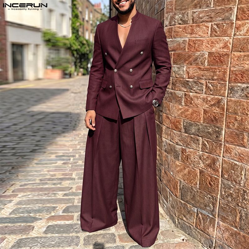 Conjuntos Masculinos INCERUN,  - Men Fashion Elegant avaliação e preço