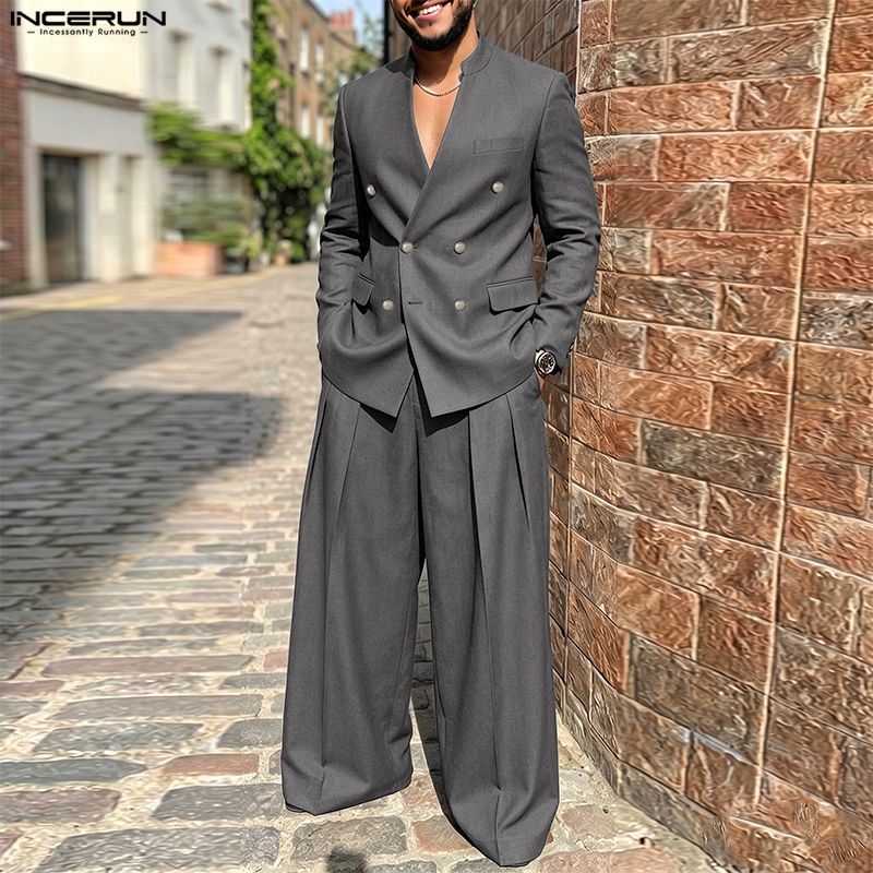 Conjuntos Masculinos INCERUN,  - Men Fashion Elegant avaliação e preço