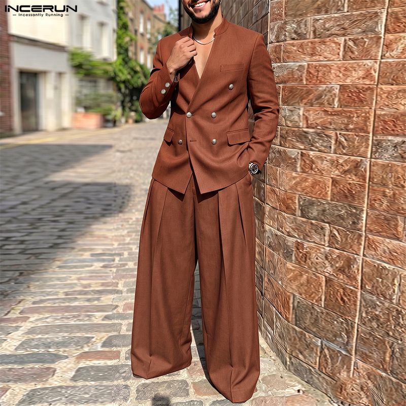 Conjuntos Masculinos INCERUN,  - Men Fashion Elegant avaliação e preço
