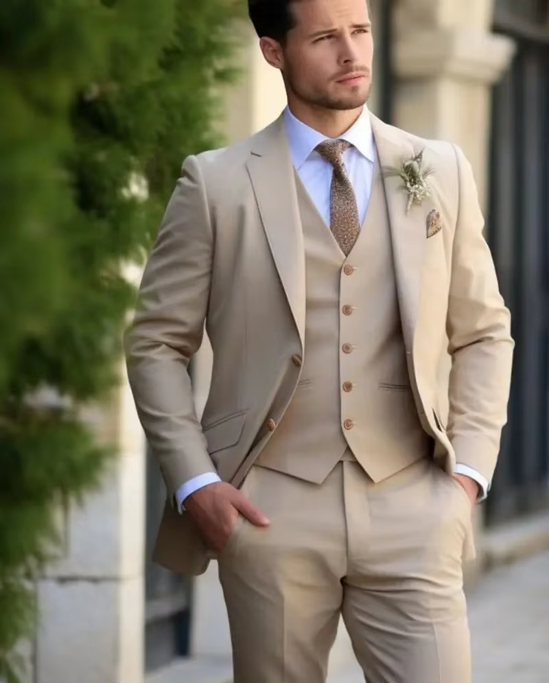 Cáqui elegante masculino terno - Slim Fit Blazer Men avaliação e preço