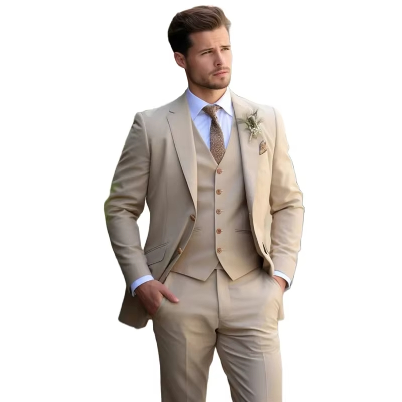Cáqui elegante masculino terno - Slim Fit Blazer Men avaliação e preço
