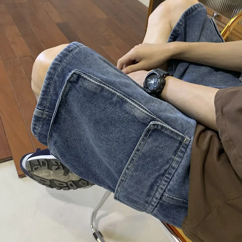 Shorts Cargo Jeans Masculino C - Mens Fashion Cargo Pants avaliação e preço