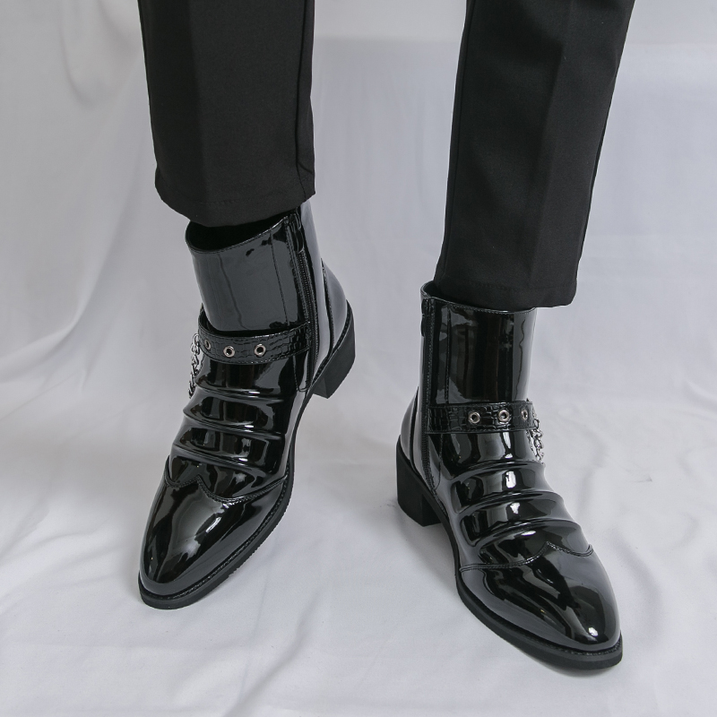 Moda zíper lateral de alta qua - Men Fashion Elegant avaliação e preço