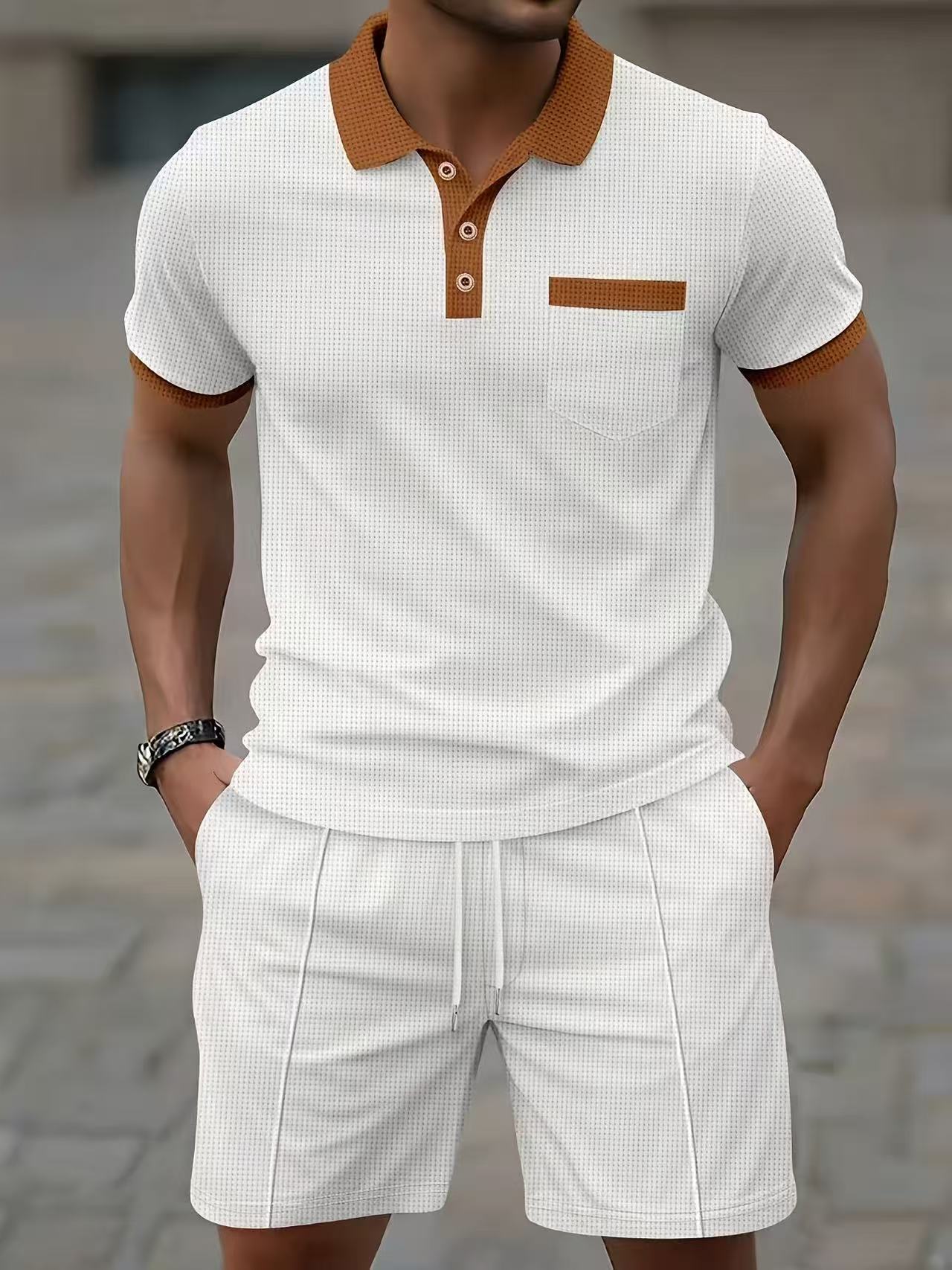 Conjunto de camiseta polo e sh - Men'S Fashion Polo avaliação e preço