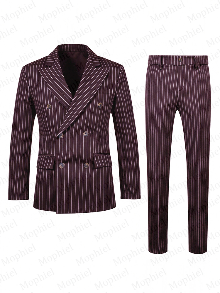 Ternos Masculinos Borgonha com - Slim Fit Blazer Men avaliação e preço