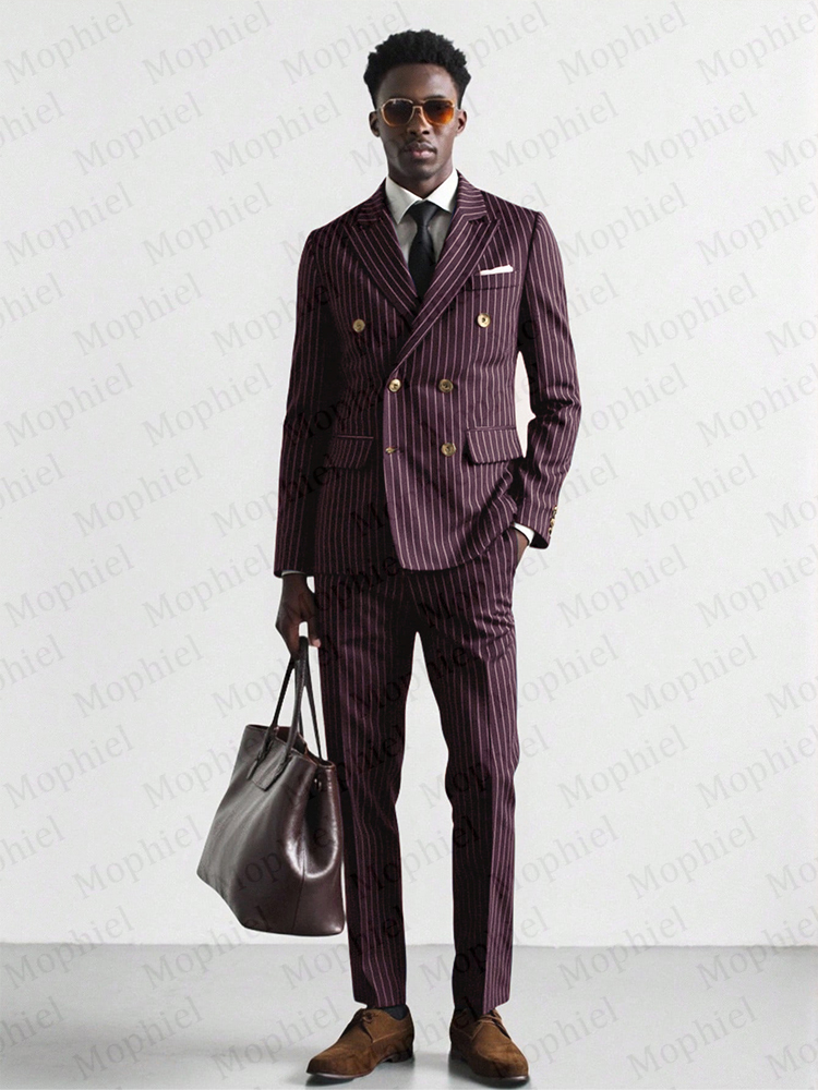 Ternos Masculinos Borgonha com - Slim Fit Blazer Men avaliação e preço